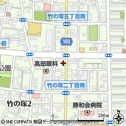 ドミール竹ノ塚周辺の地図