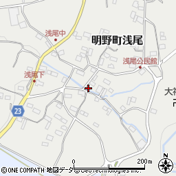 山梨県北杜市明野町浅尾1090周辺の地図