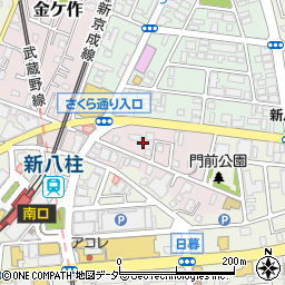 千葉県松戸市金ケ作21周辺の地図