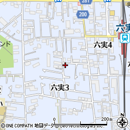 千葉県松戸市六実周辺の地図