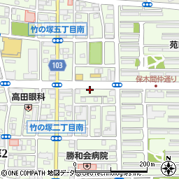 メガネストアー竹の塚店周辺の地図