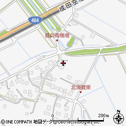 千葉県成田市北須賀570周辺の地図