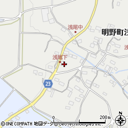 山梨県北杜市明野町浅尾1528周辺の地図