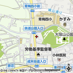 琴河原学園東青梅教室周辺の地図