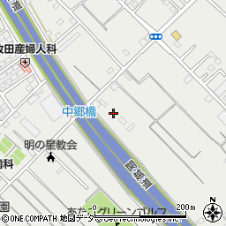 中郷橋周辺の地図