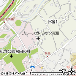 東京都清瀬市下宿1丁目167-13周辺の地図