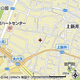 埼玉県所沢市上新井2丁目74周辺の地図