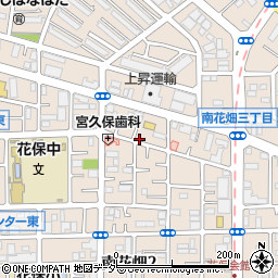 東京都足立区南花畑周辺の地図