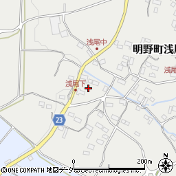 山梨県北杜市明野町浅尾1536周辺の地図