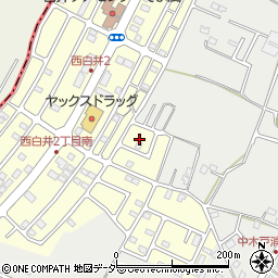 千葉県白井市西白井1丁目25周辺の地図