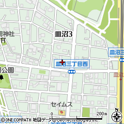 東京都足立区皿沼3丁目6周辺の地図