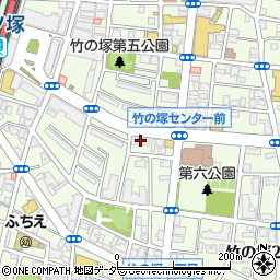 ミレット竹ノ塚周辺の地図