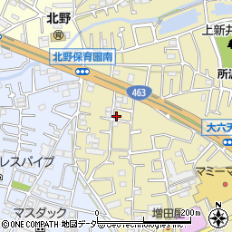 埼玉県所沢市小手指台33-4周辺の地図