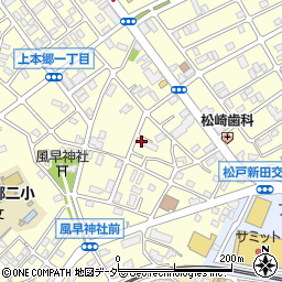 千葉県松戸市上本郷3034-4周辺の地図