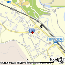 山梨県北杜市長坂町富岡100周辺の地図