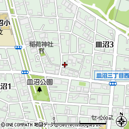 東京都足立区皿沼3丁目9-4周辺の地図