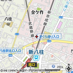 千葉県松戸市金ケ作43-41周辺の地図
