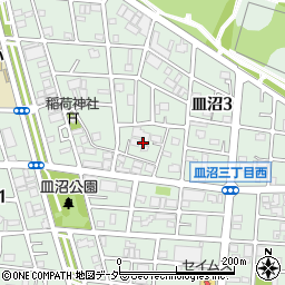 東京都足立区皿沼3丁目9周辺の地図