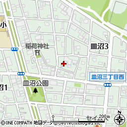 東京都足立区皿沼周辺の地図