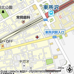 埼玉縣信用金庫所沢東支店周辺の地図