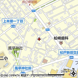 千葉県松戸市上本郷3034-1周辺の地図