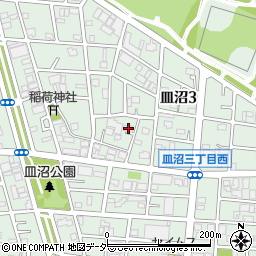 東京都足立区皿沼3丁目9-14周辺の地図