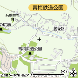 東京都青梅市勝沼周辺の地図