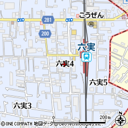 千葉県松戸市六実4丁目9周辺の地図