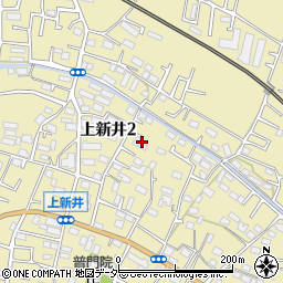 埼玉県所沢市上新井2丁目19周辺の地図