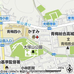 東京都青梅市東青梅6丁目1-13周辺の地図