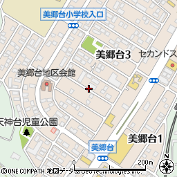 千葉県成田市美郷台周辺の地図