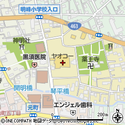 ヤオコー所沢有楽町店周辺の地図