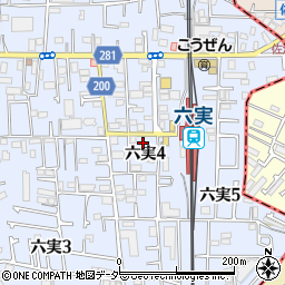 千葉県松戸市六実4丁目9-3周辺の地図