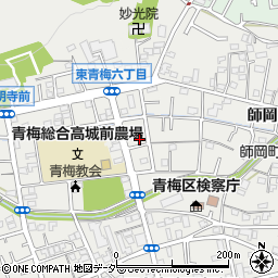 東京都青梅市東青梅6丁目16-7周辺の地図