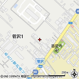 埼玉県新座市菅沢1丁目周辺の地図
