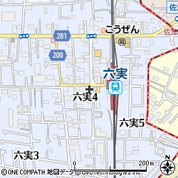 千葉県松戸市六実4丁目9-5周辺の地図