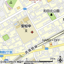 埼玉県所沢市東所沢和田周辺の地図