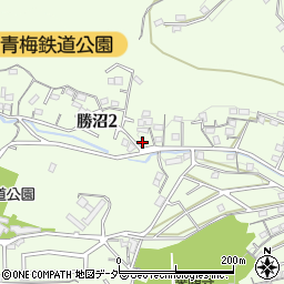 東京都青梅市勝沼2丁目346周辺の地図