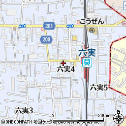千葉県松戸市六実4丁目9-2周辺の地図
