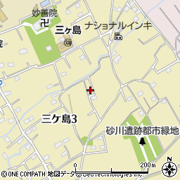 埼玉県所沢市三ケ島3丁目1121周辺の地図