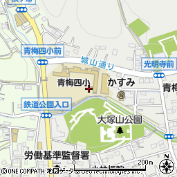 東京都青梅市東青梅6丁目1周辺の地図