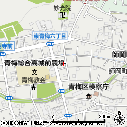 東京都青梅市東青梅6丁目16-4周辺の地図