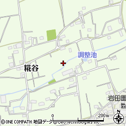 埼玉県所沢市糀谷周辺の地図