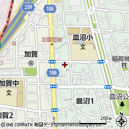 東京都足立区皿沼1丁目16-12周辺の地図