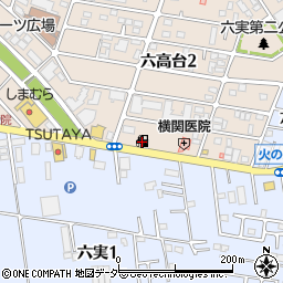 ａｐｏｌｌｏｓｔａｔｉｏｎセルフ六高台ＳＳ周辺の地図