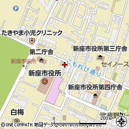 釜寅　新座店周辺の地図