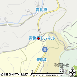青梅坂トンネル周辺の地図
