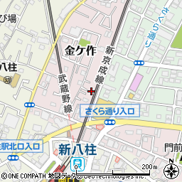 千葉県松戸市金ケ作43-253周辺の地図