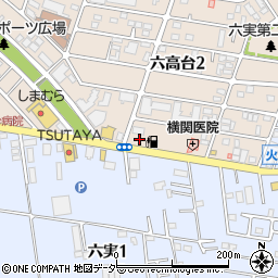 ファミリーマート松戸六高台二丁目店周辺の地図