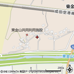 千葉県成田市東金山301-2周辺の地図